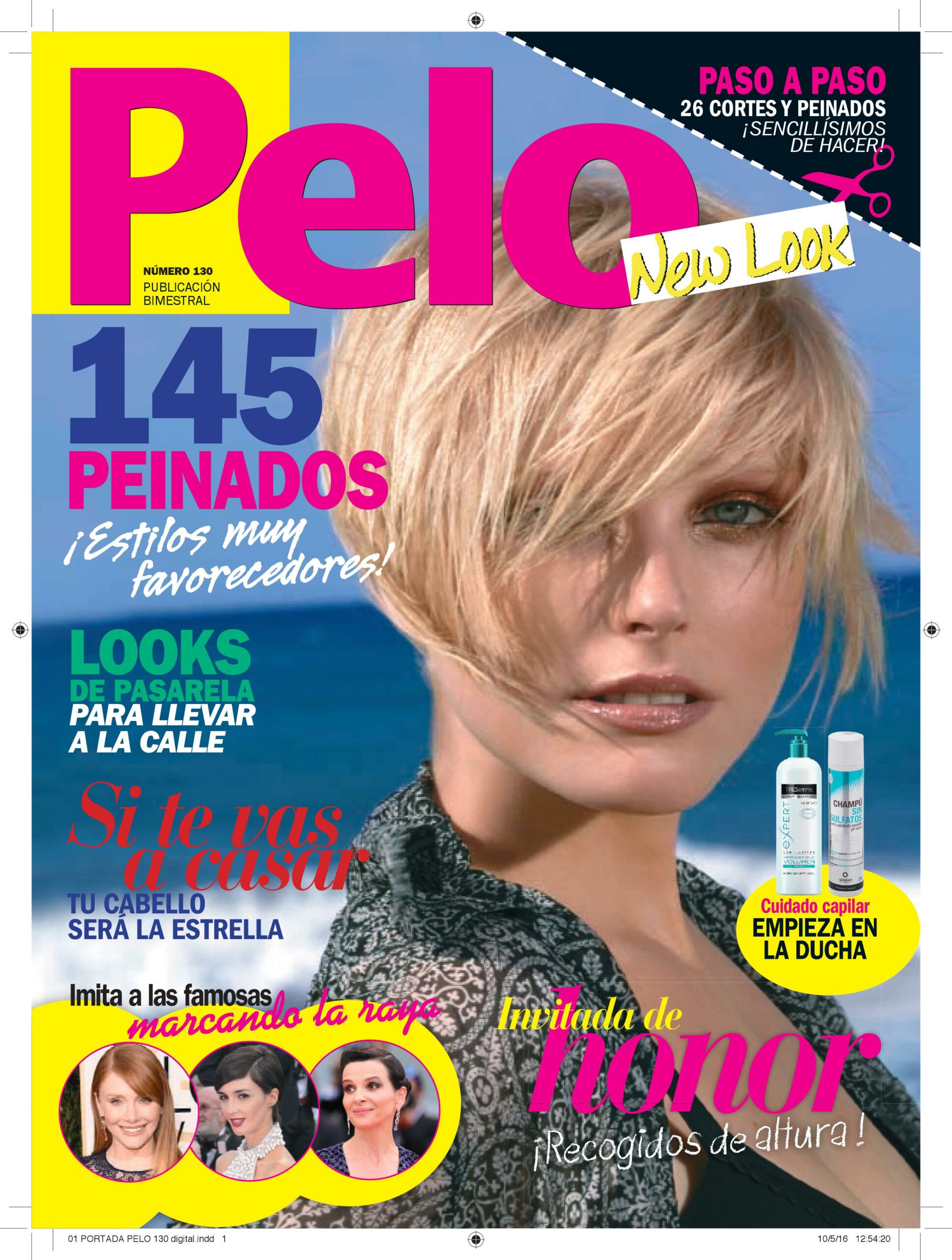 portada revista Pelo New Look numero 130 aquarela peluqueros